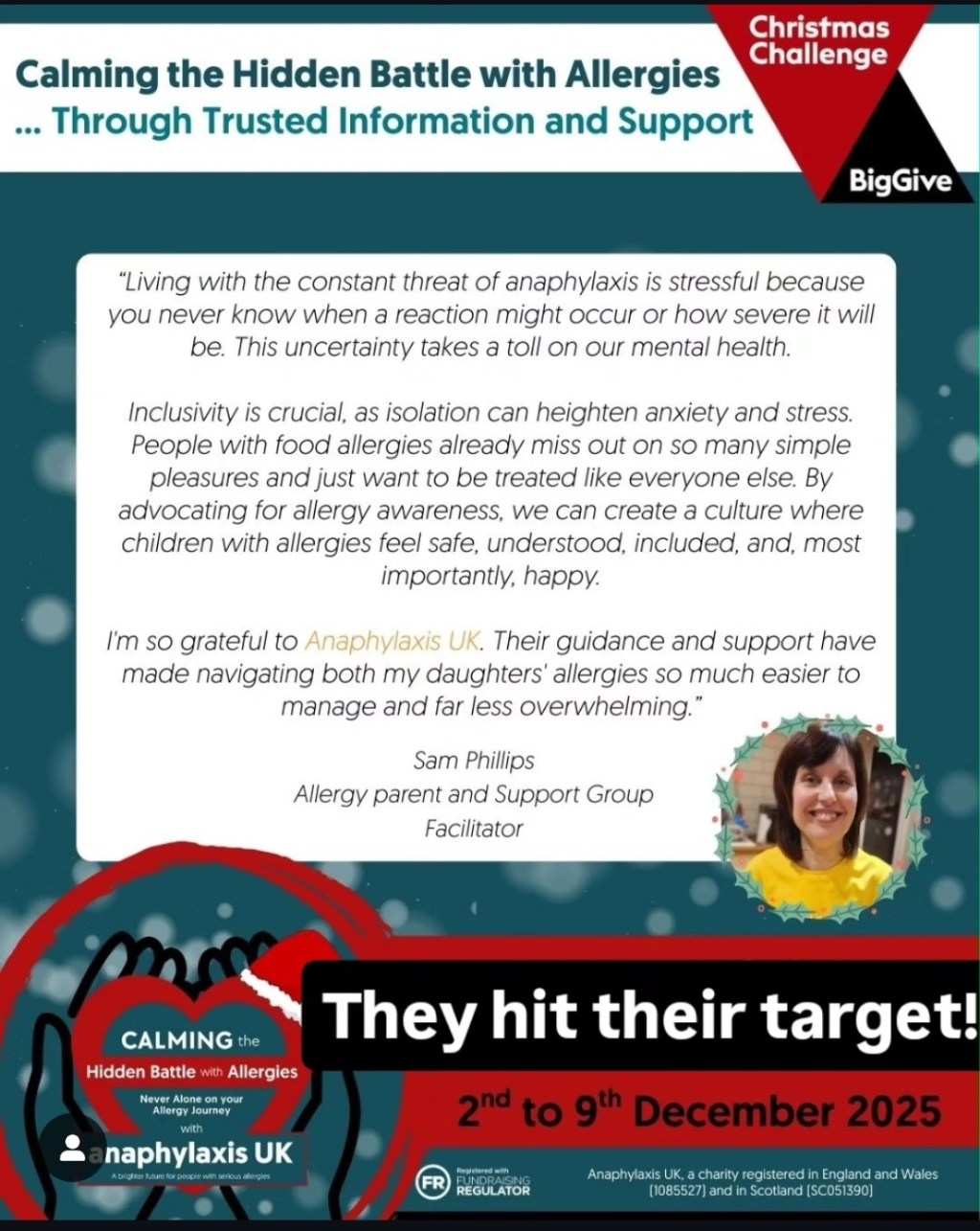 Thank You Anaphylaxis UK!